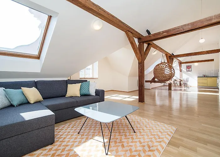 Air-Conditioned 2-Bedroom Attic Loft With Terrace Apartment