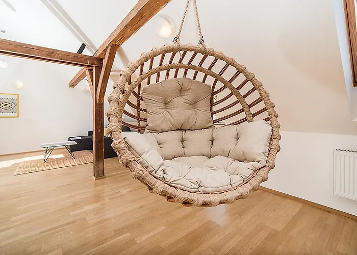 Air-Conditioned 2-Bedroom Attic Loft With Terrace Apartment