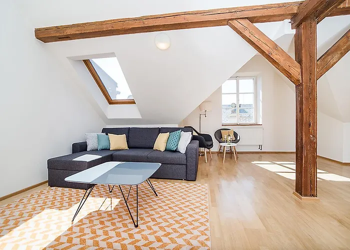 Air-Conditioned 2-Bedroom Attic Loft With Terrace